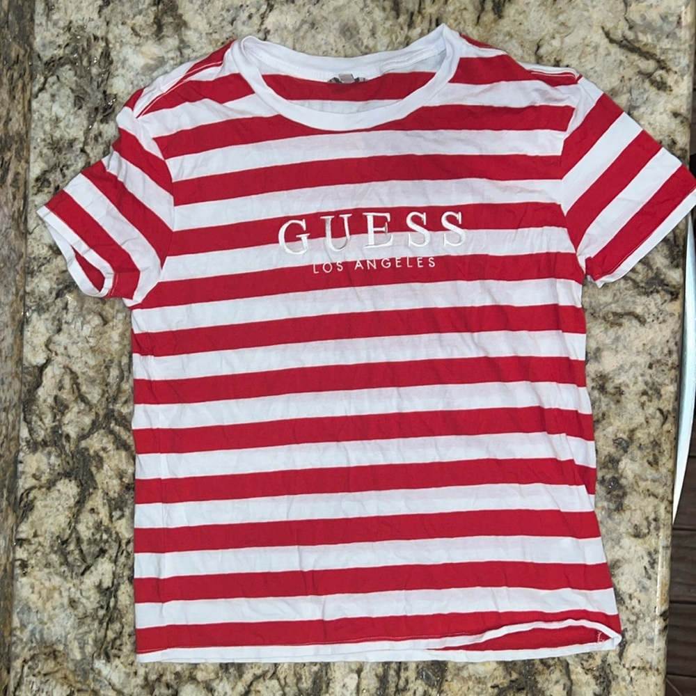 Guess Los Angeles Striped Tee, S